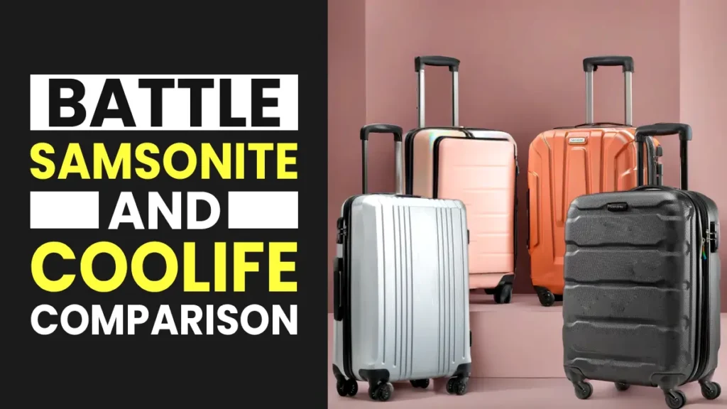 samsonite vs coolife luggage brand comparison